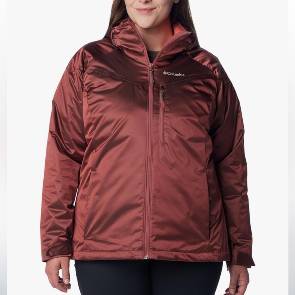 Columbia Oak Ridge Interchange Jacket Beetroot Sheen Size 2X